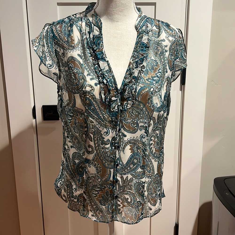 NWT BANANA REPUBLIC 2 Layer Cami Blouse